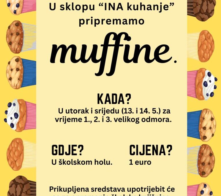 Priprema muffina u sklopu INA kuhanje
