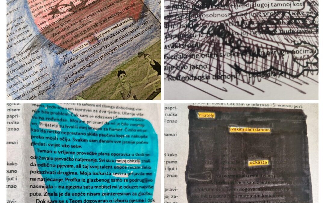 Učenici 8.a razreda sudjelovali u radionici Blackout poezije